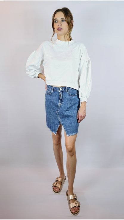 Jeanskjol, Blå, 38