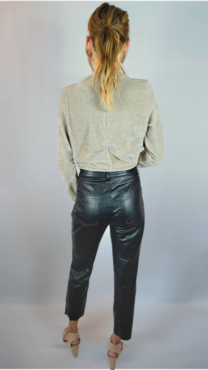 Byxor "Skinn", Svart, M