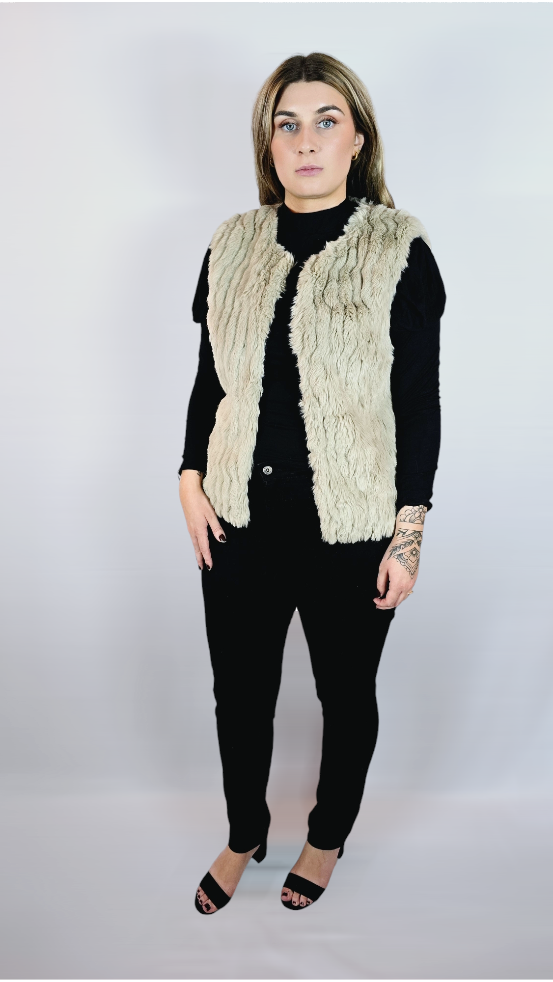 Väst, Beige, XL