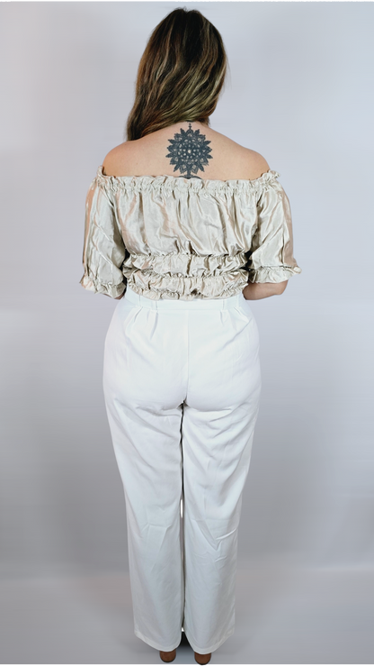 Topp, Beige, 42