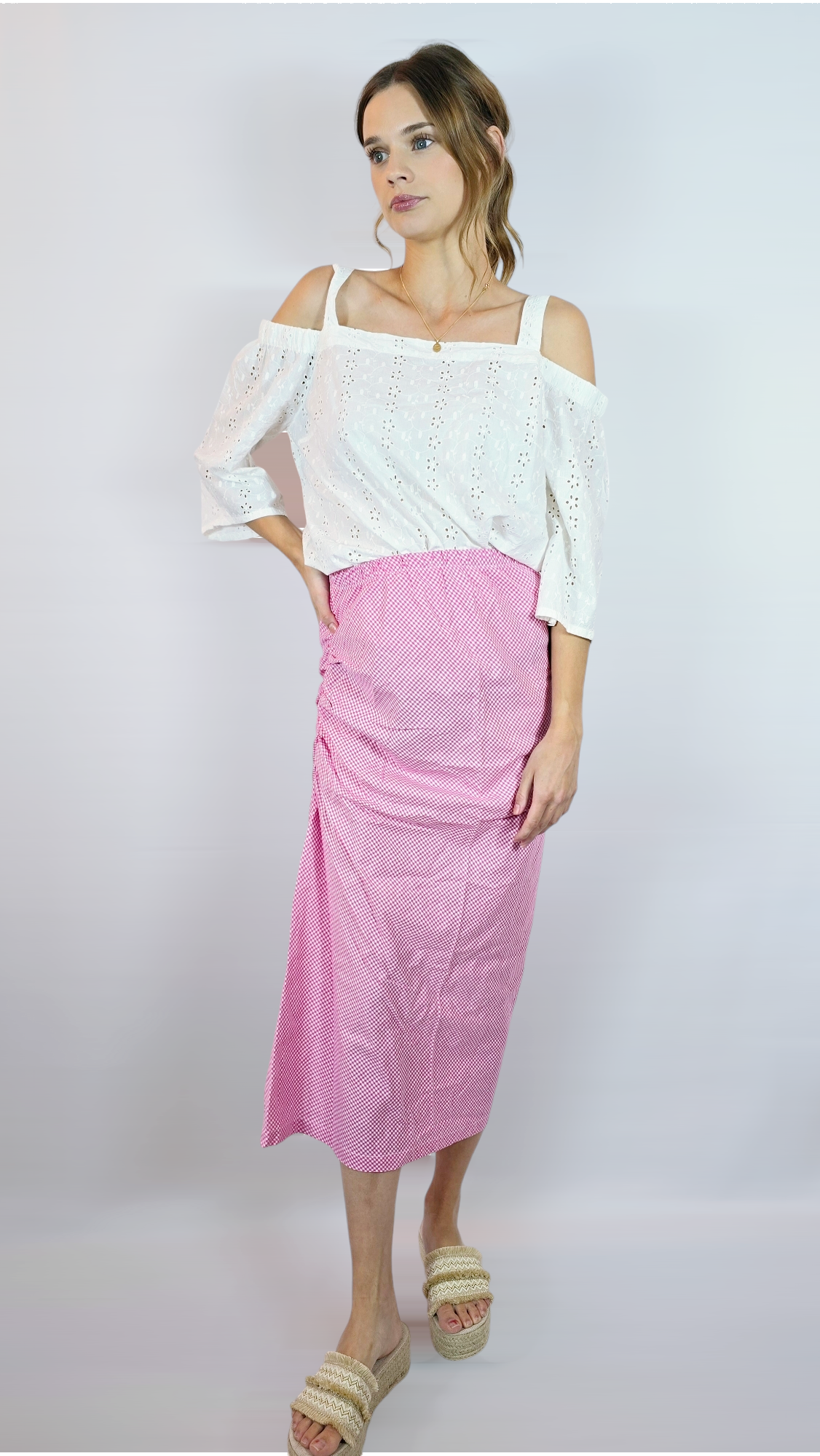 Blus, Vit, M