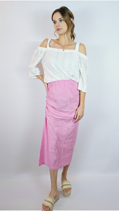 Blus, Vit, M