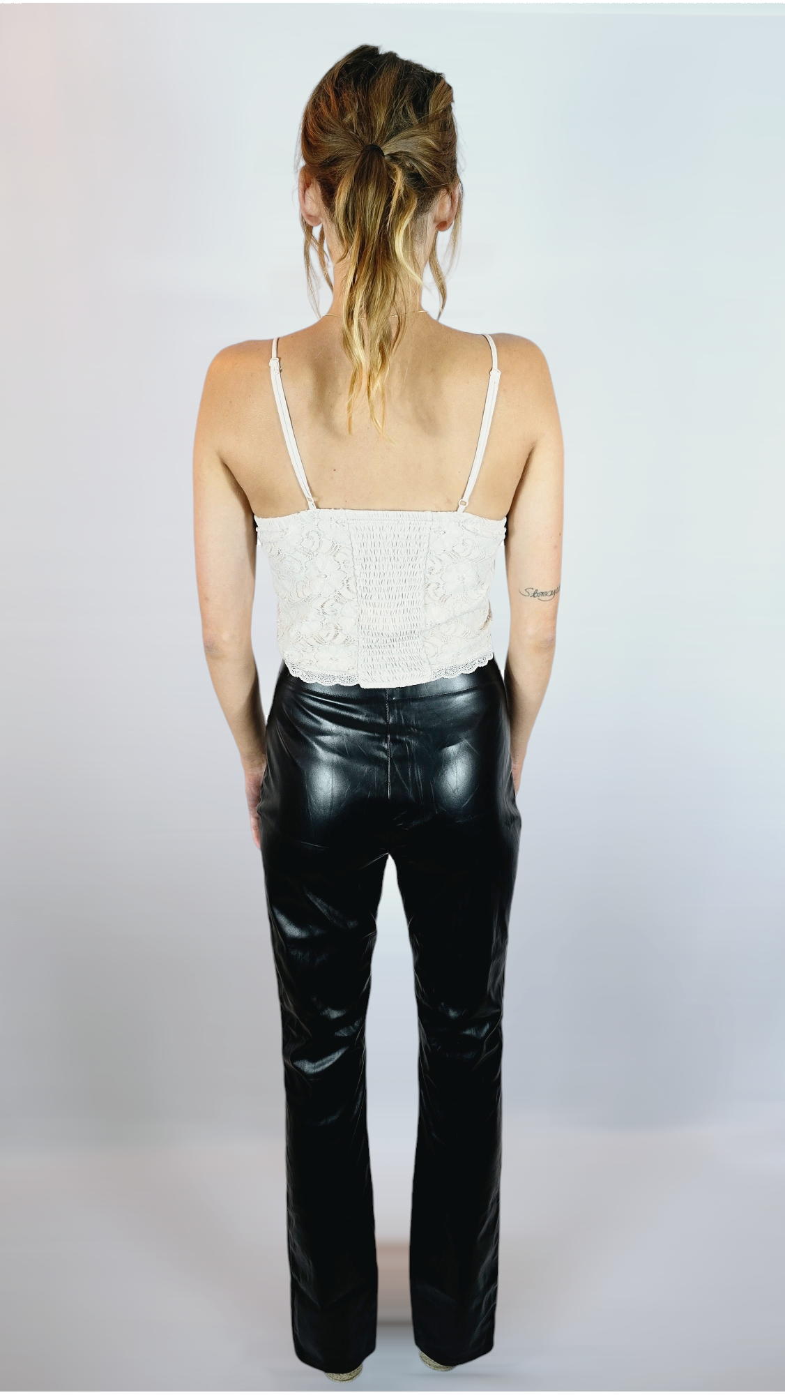 Byxor "skinn", Svart, M