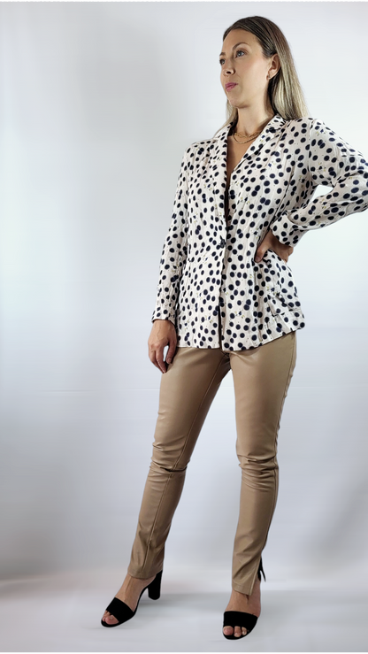 Skjorta, Vit/blå, 34