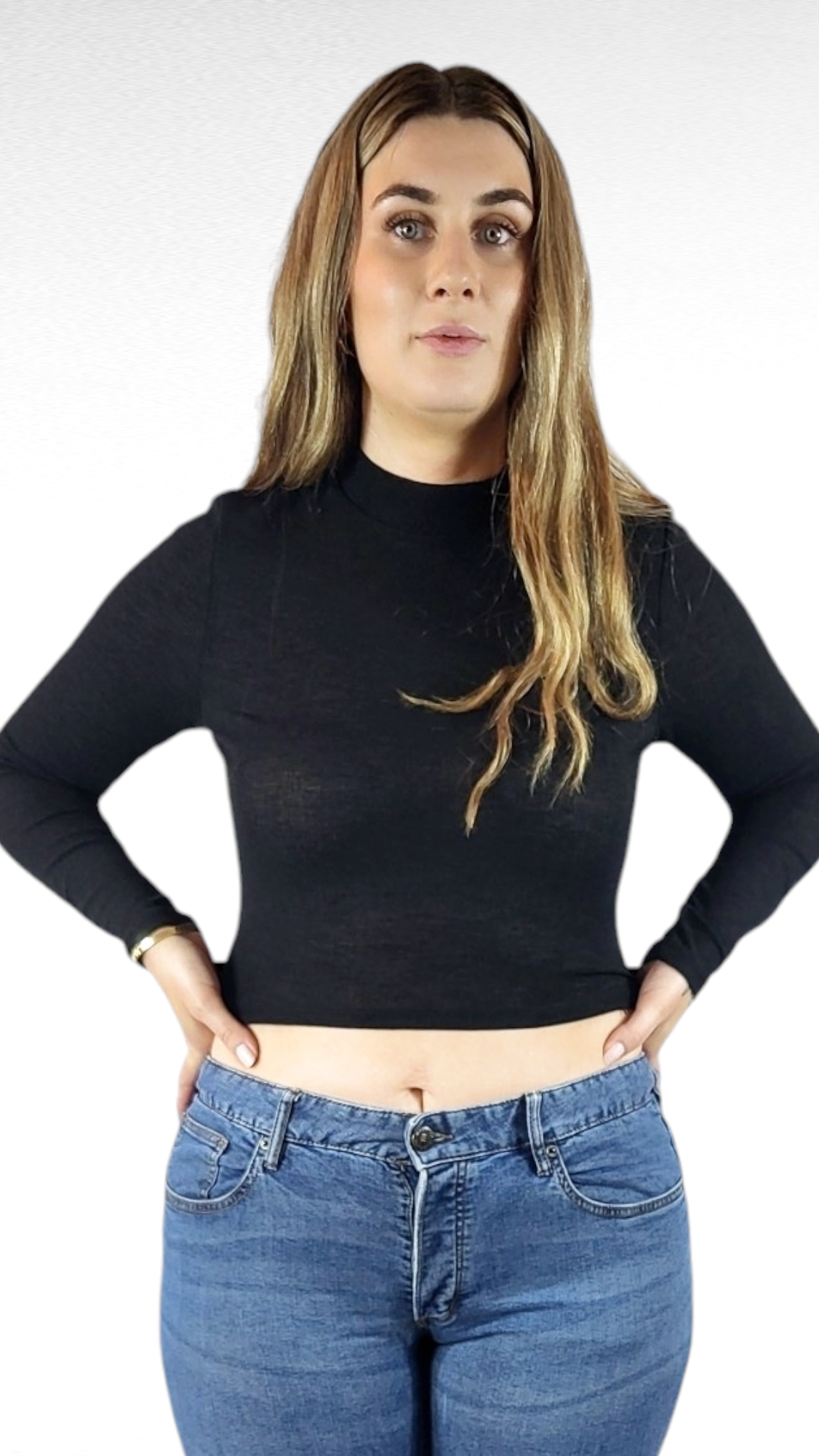 Tröja öppen rygg, Svart, XL