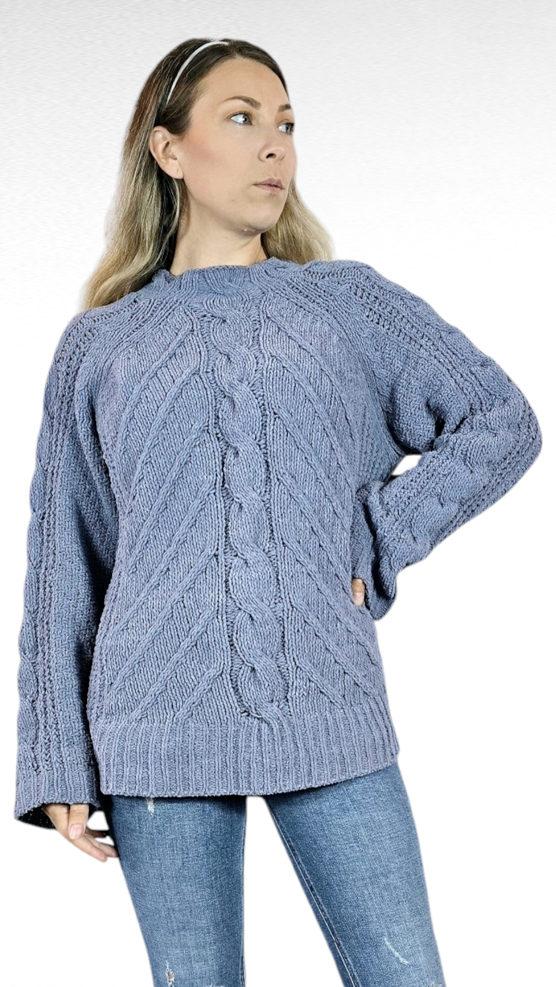 Tjocktröja, Blå, M