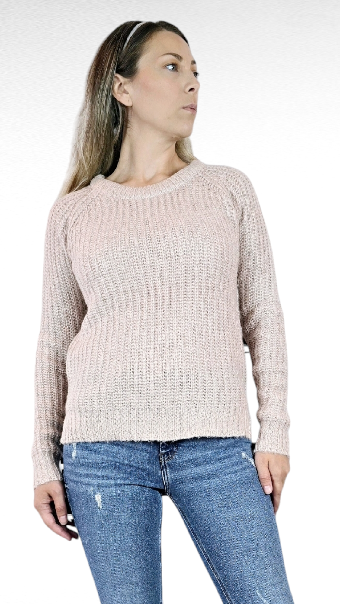 Tjocktröja, Ljusrosa, M