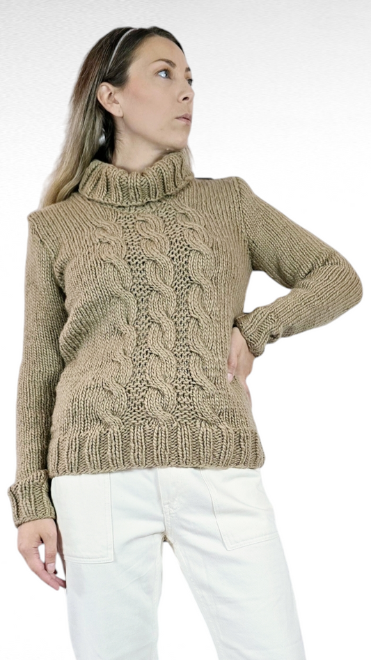 Tjocktröja, Beige, M