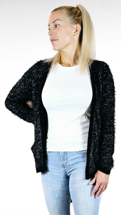 Kofta, Svart/Silver, L