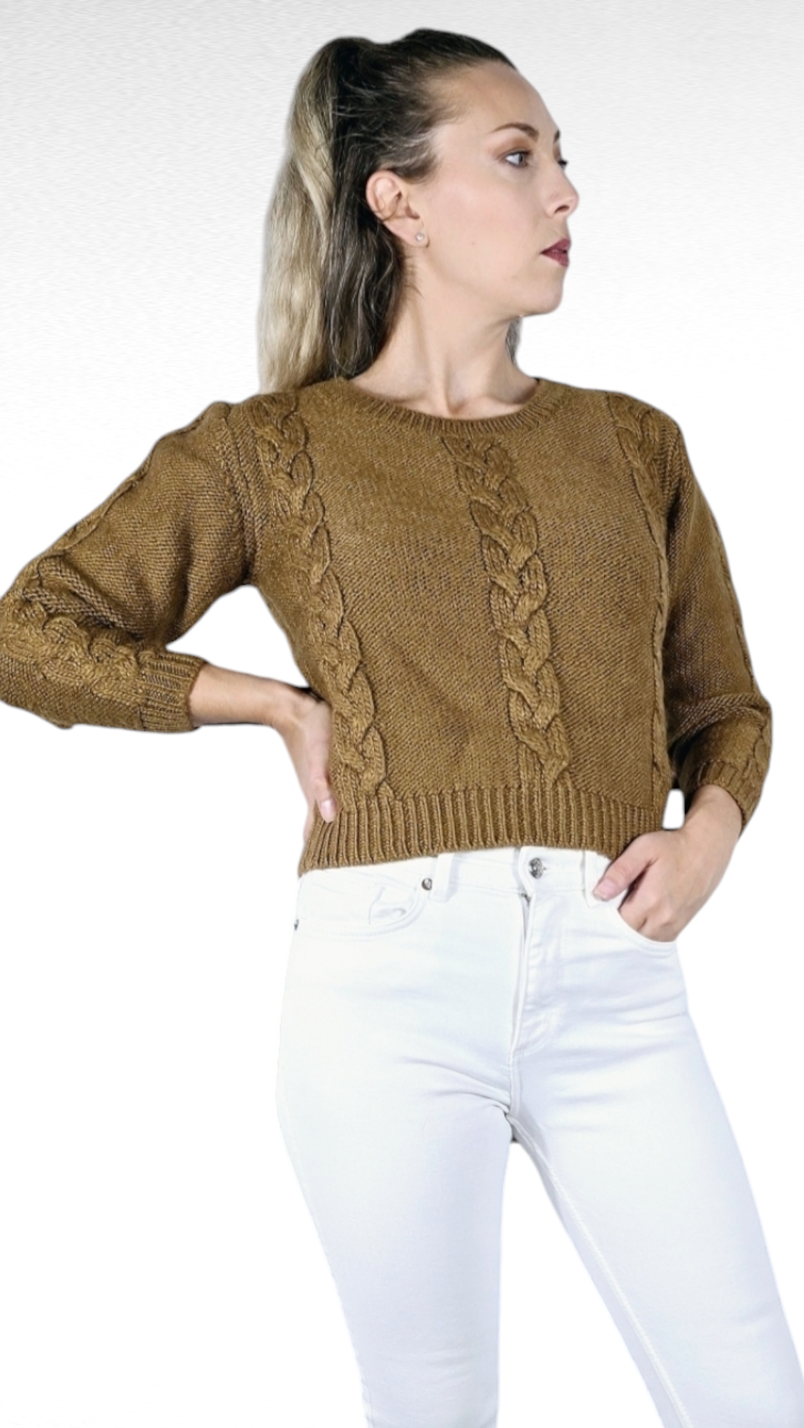 Tjocktröja, Brun, S