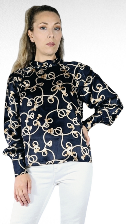 Blus, Svart, 36
