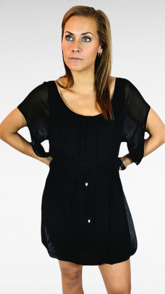 Klänning, Svart, M/L