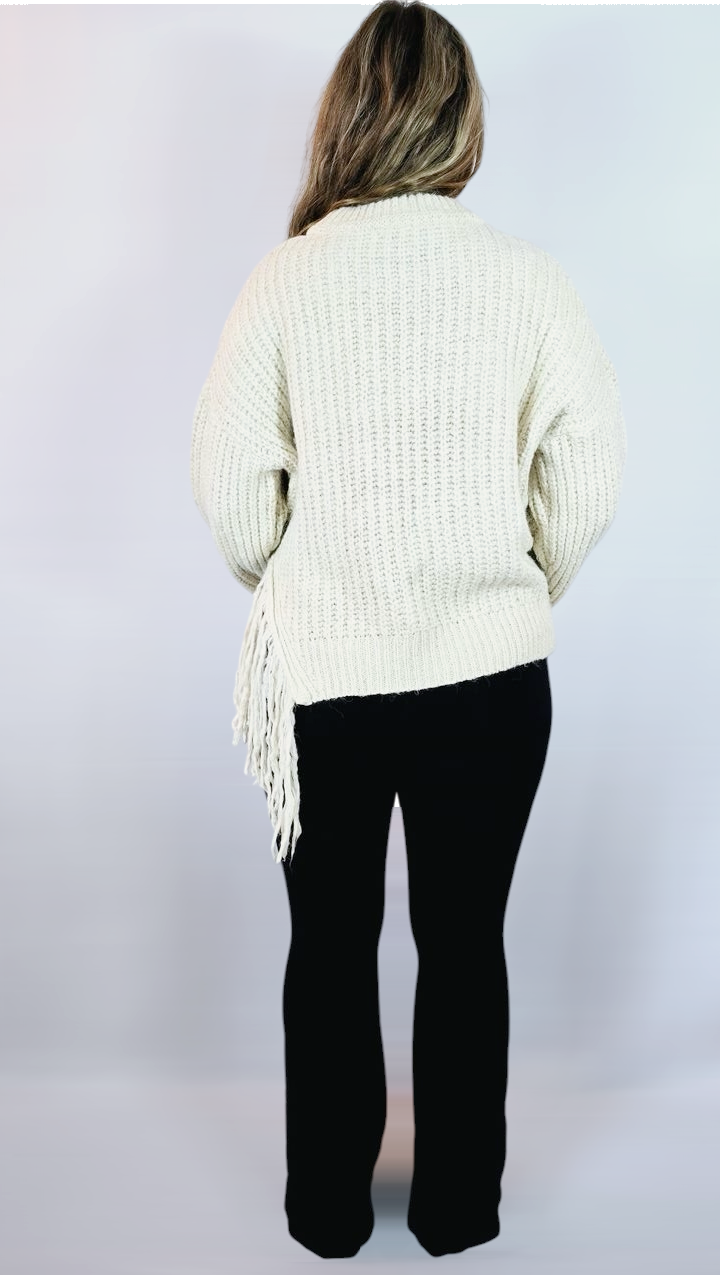 Tjocktröja, Beige, XL