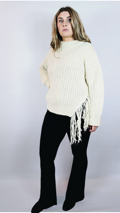 Tjocktröja, Beige, XL