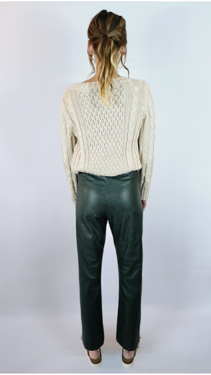 Byxor "läder", Gröna, M