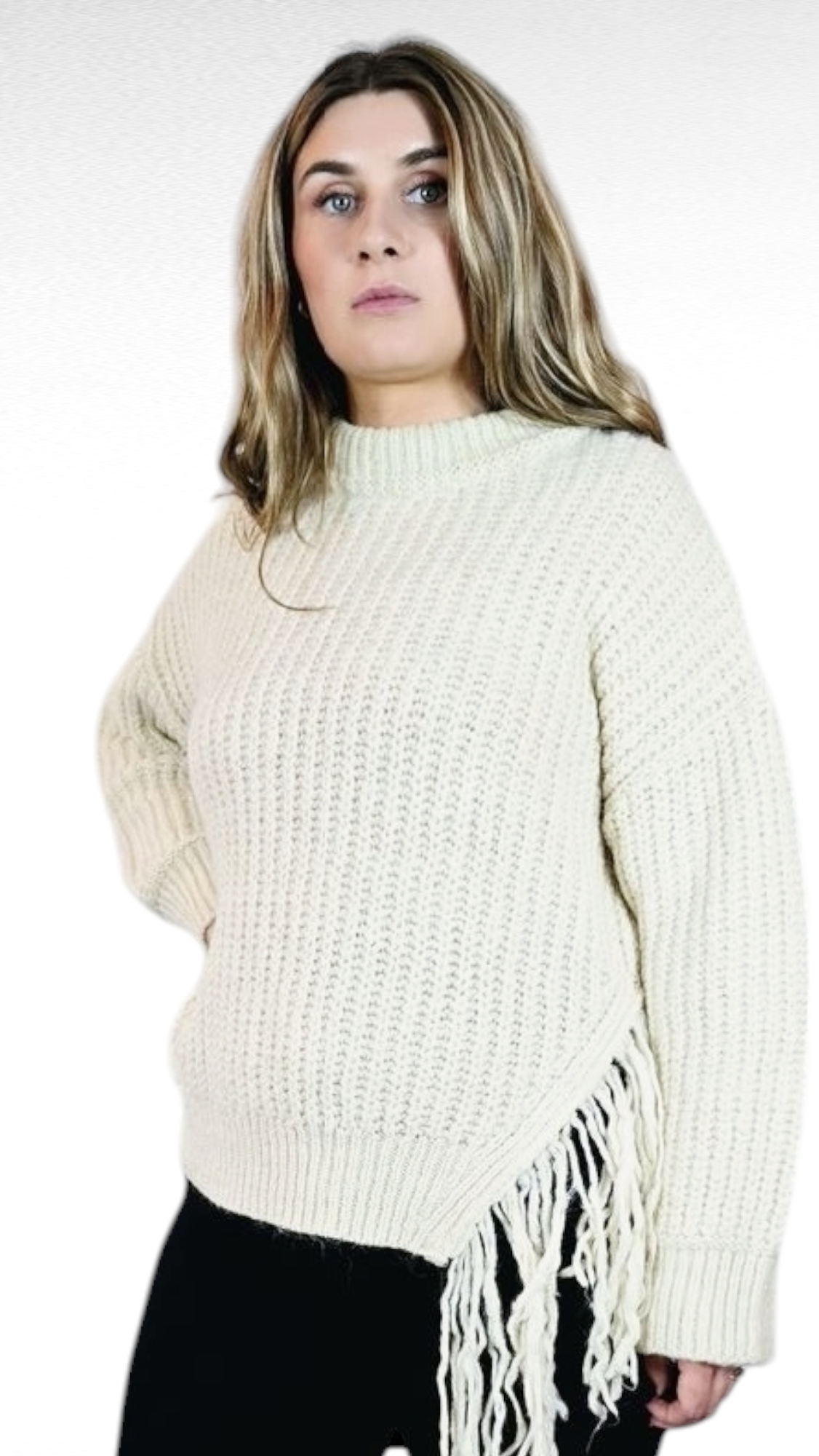 Tjocktröja, Beige, XL