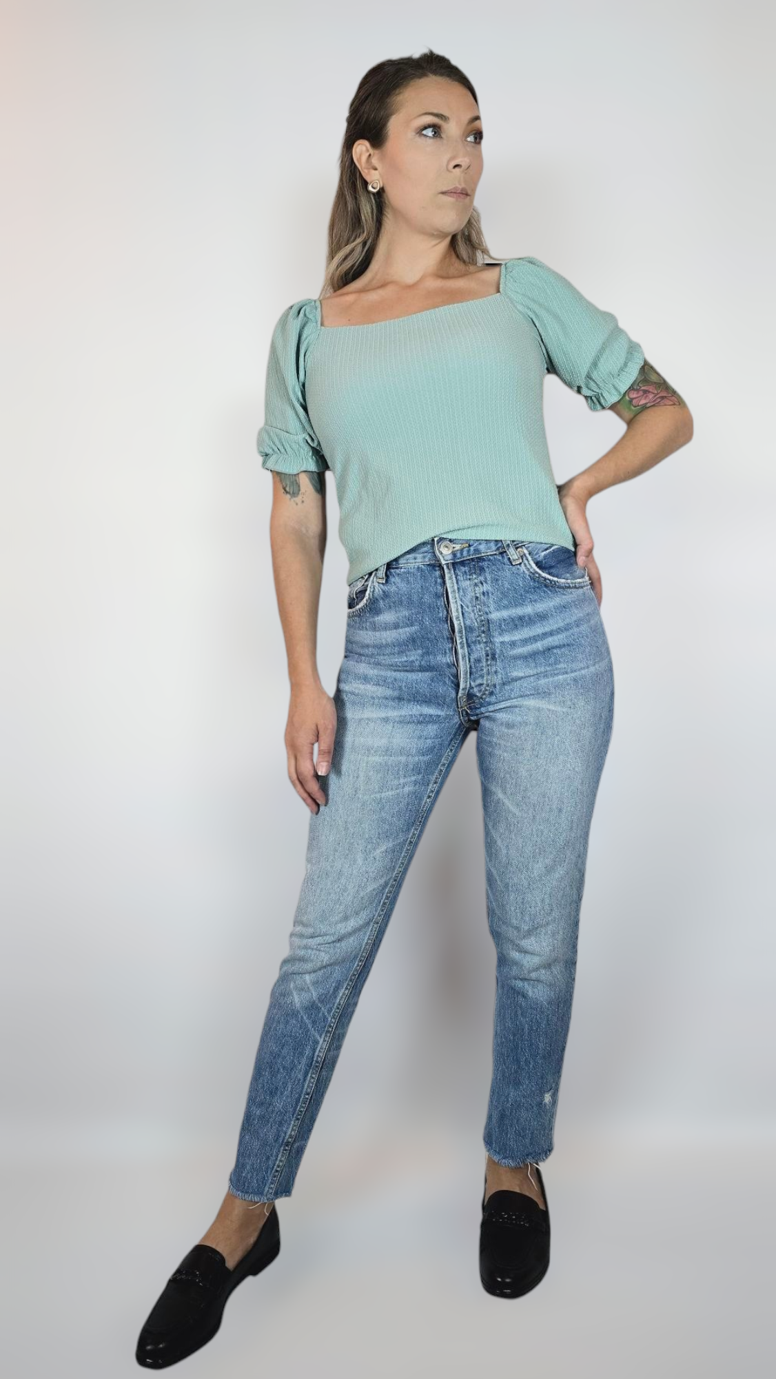 Jeans, Blå, 34