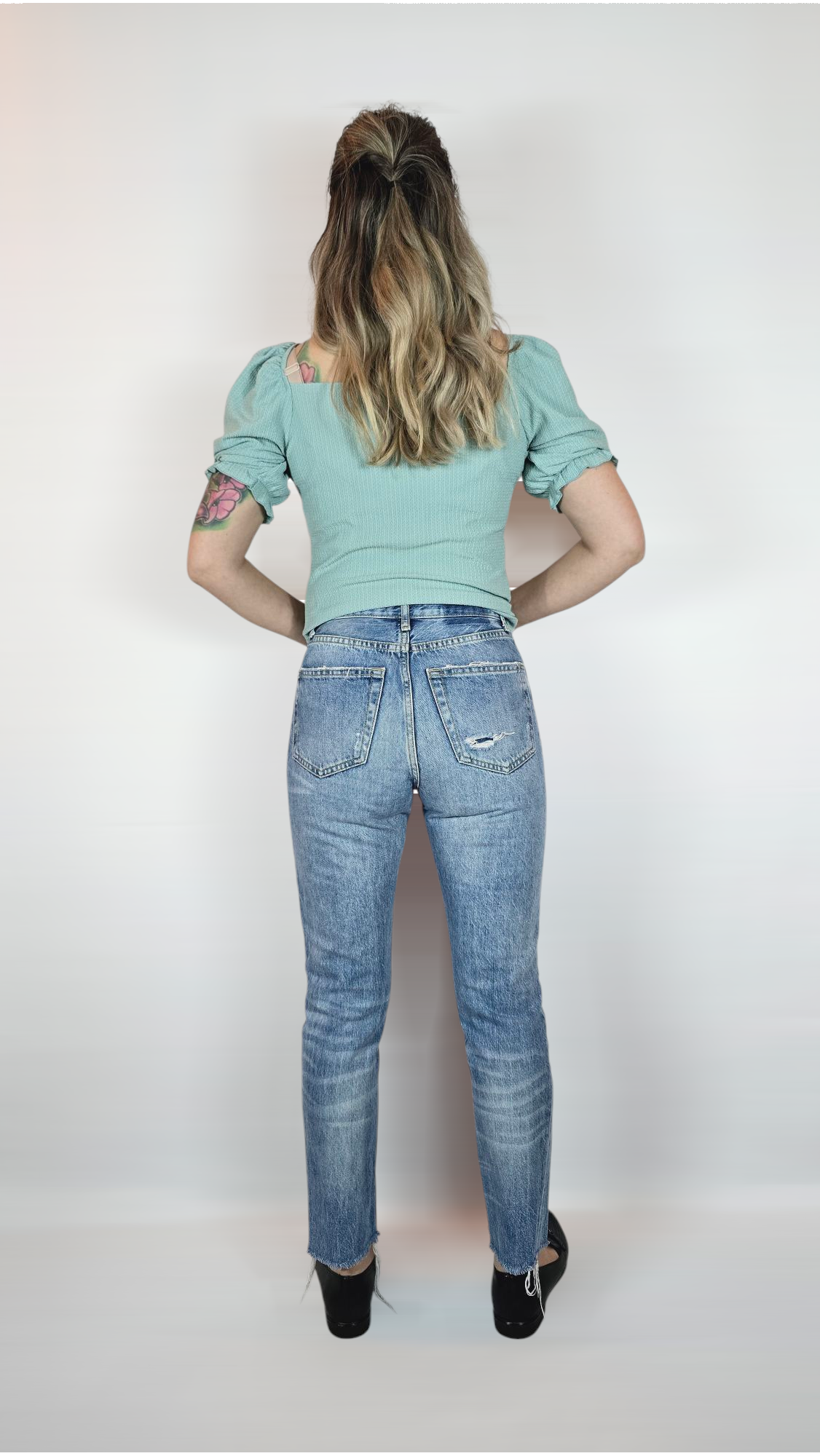 Jeans, Blå, 34