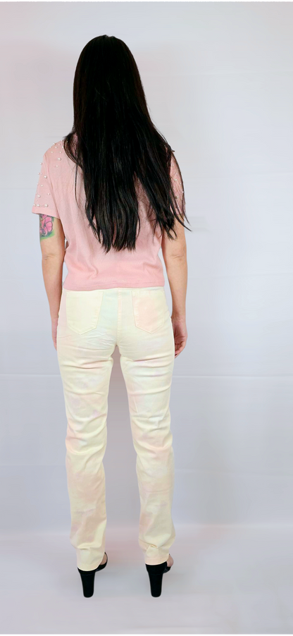 Byxor, Rosa/Benvit, M