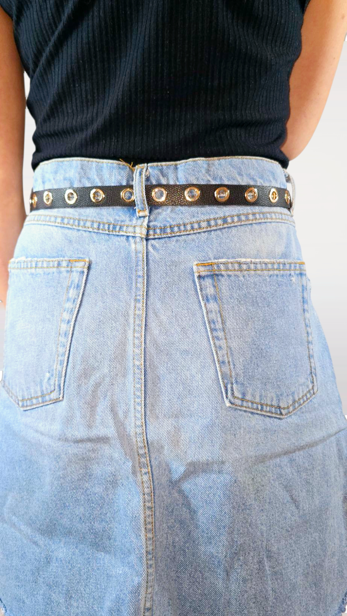 Skärp, Guld/Svart, S/M