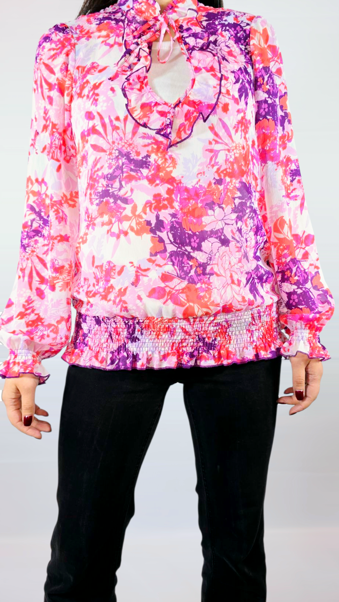 Blus, Flerfärgad, 38