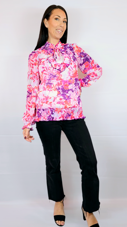 Blus, Flerfärgad, 38