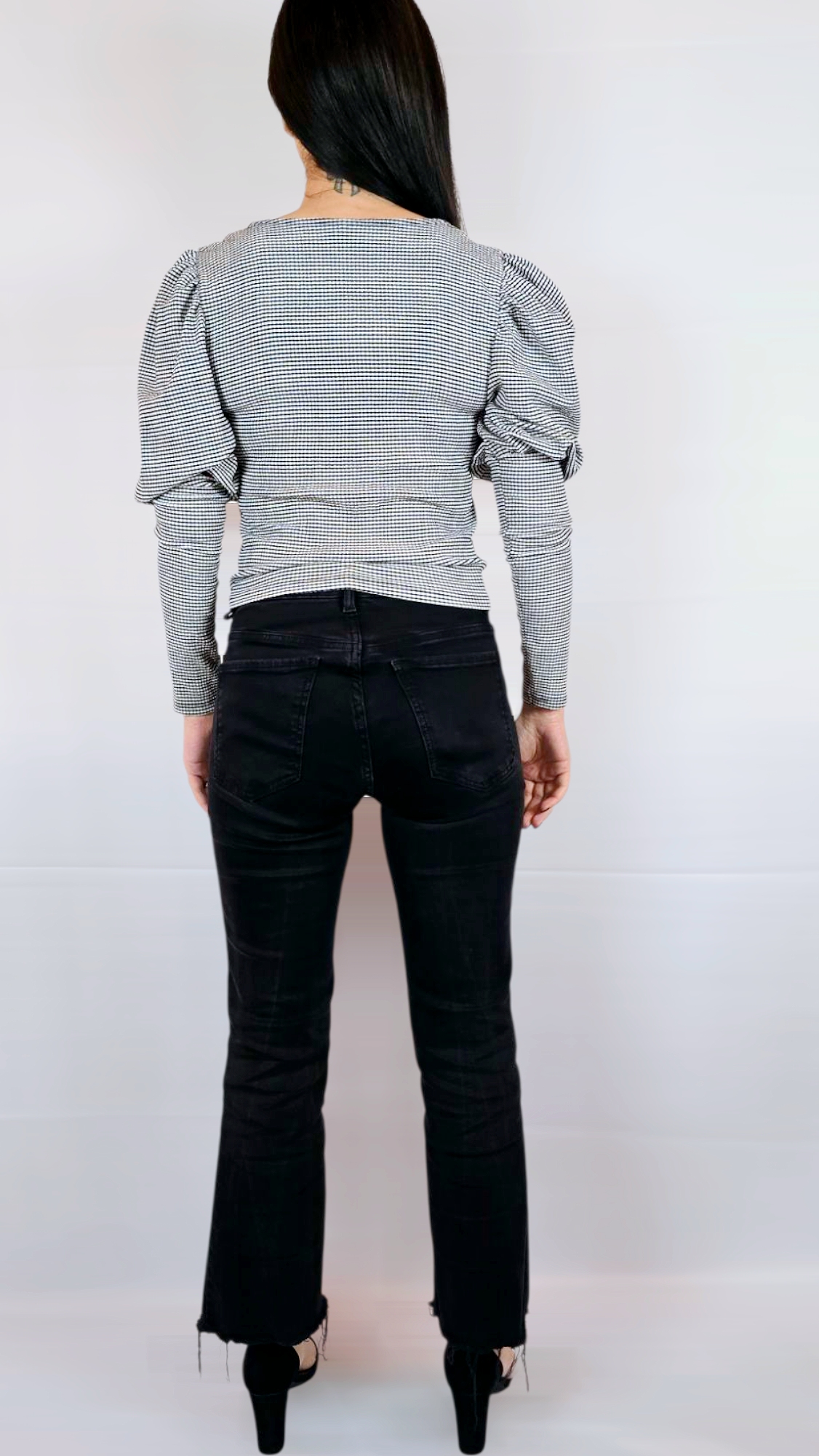 Tröja, Svart/Vit, M