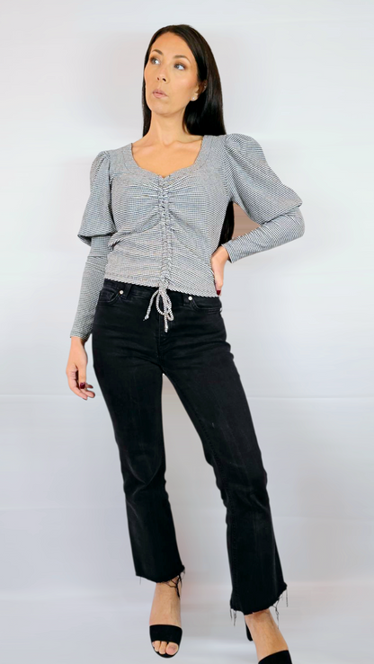 Tröja, Svart/Vit, M