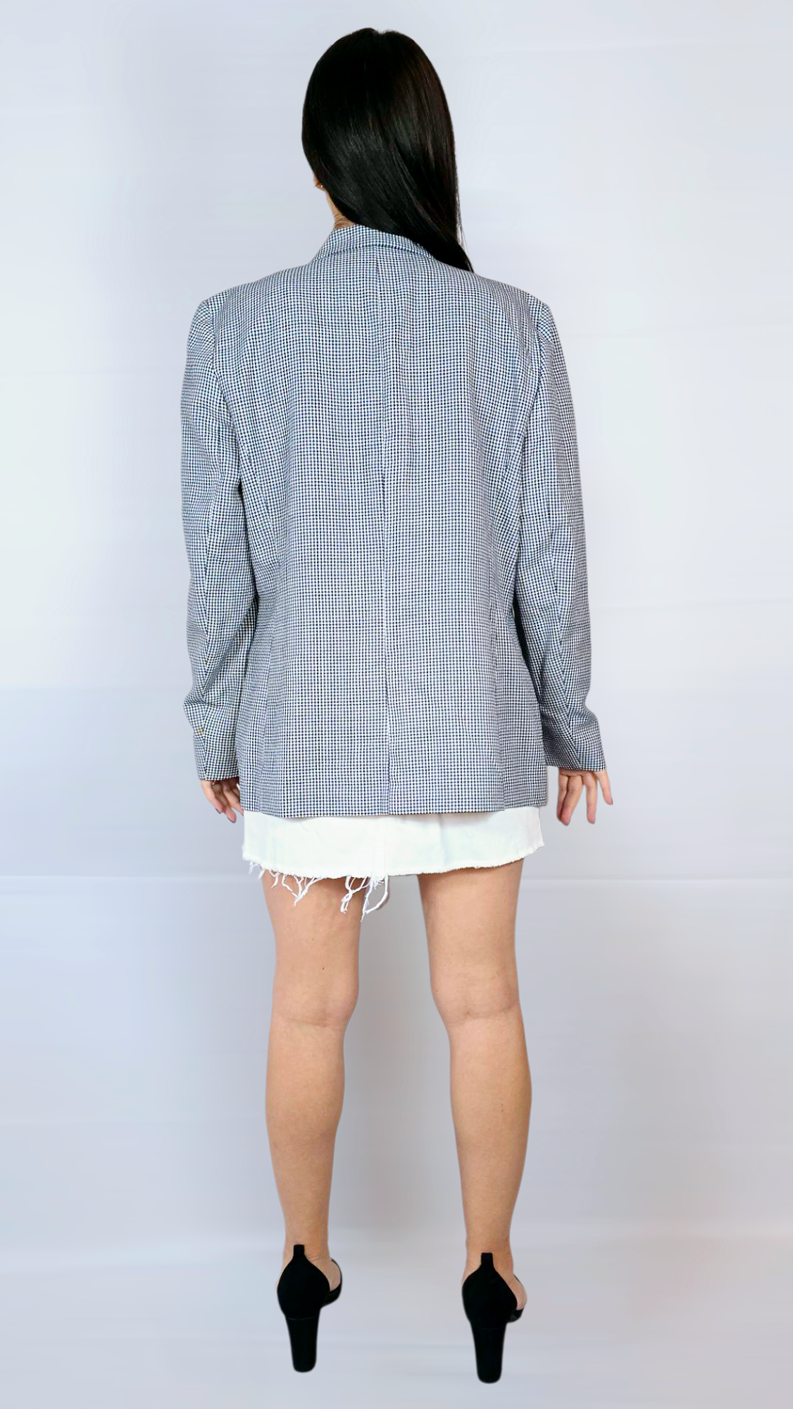 Kavaj, Svart/Vit, 40