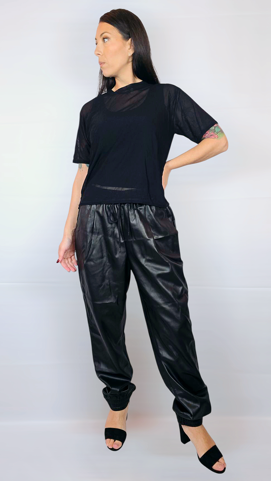 T-shirt, Svart, XS
