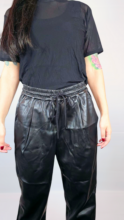 Byxor "skinn", Svart, M