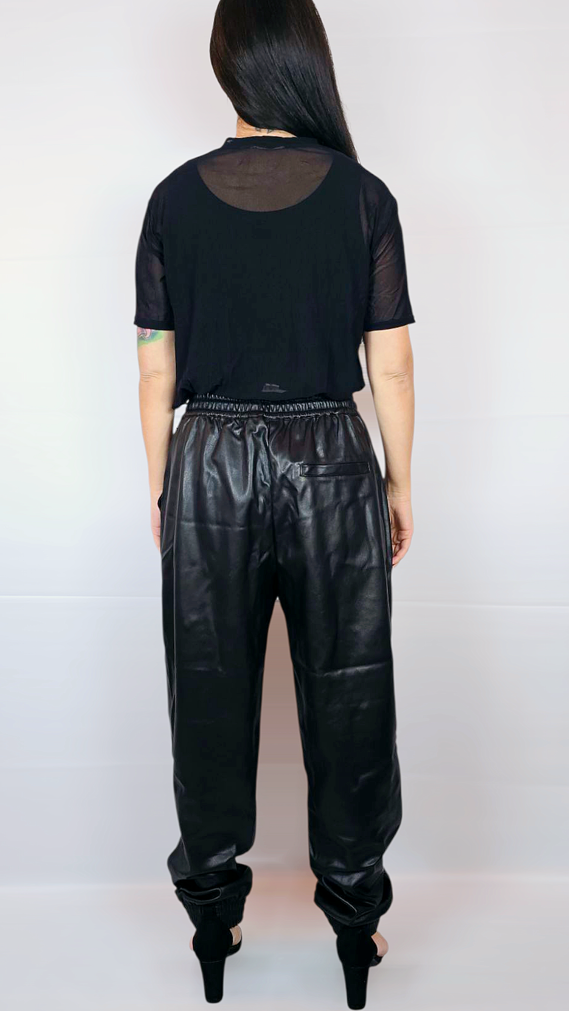 Byxor "skinn", Svart, M