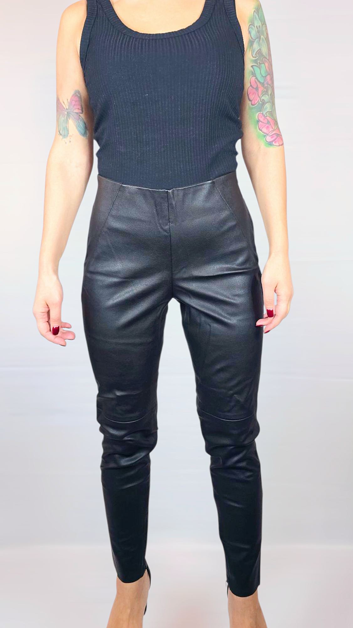 Byxor "skinn", Svart, M