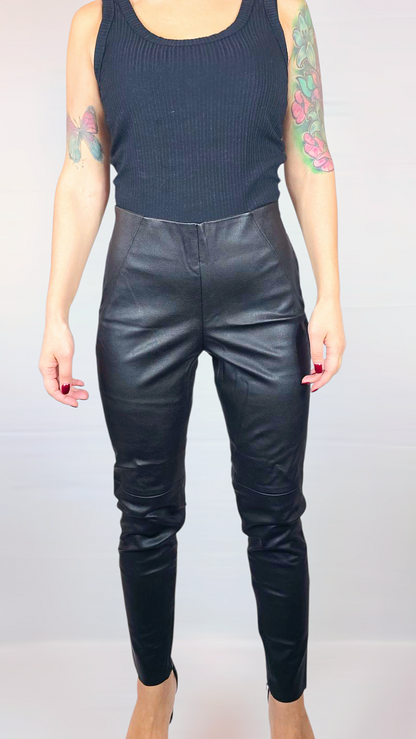 Byxor "skinn", Svart, M