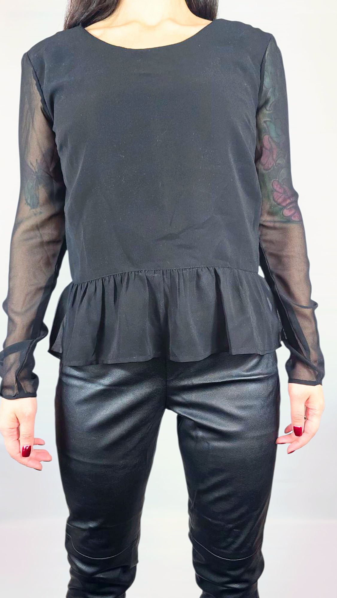 Blus, Svart, 34