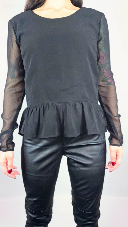 Blus, Svart, 34