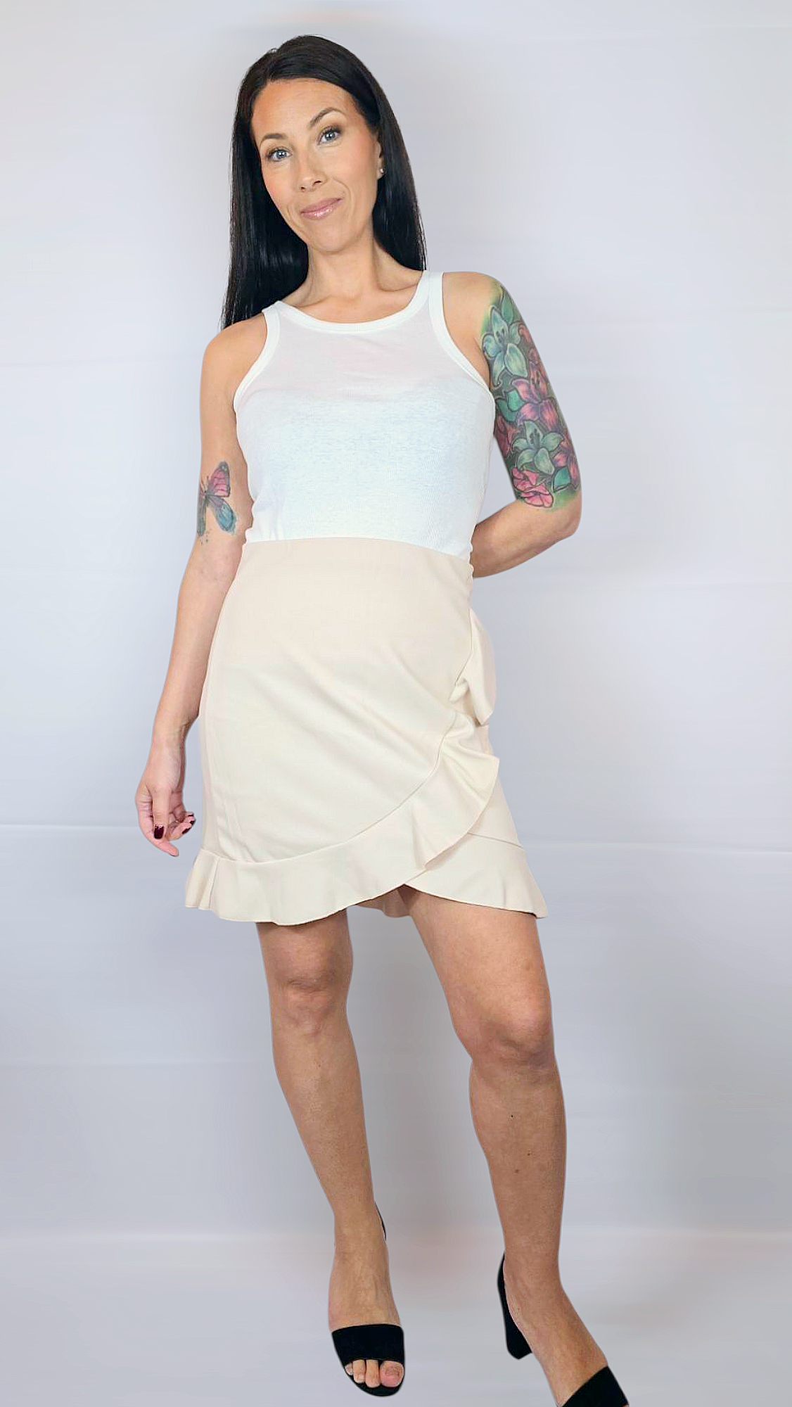 Kjol, RosaBeige, M