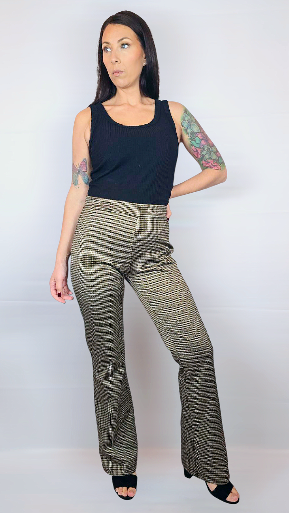 Byxor, Brun/Svart, M