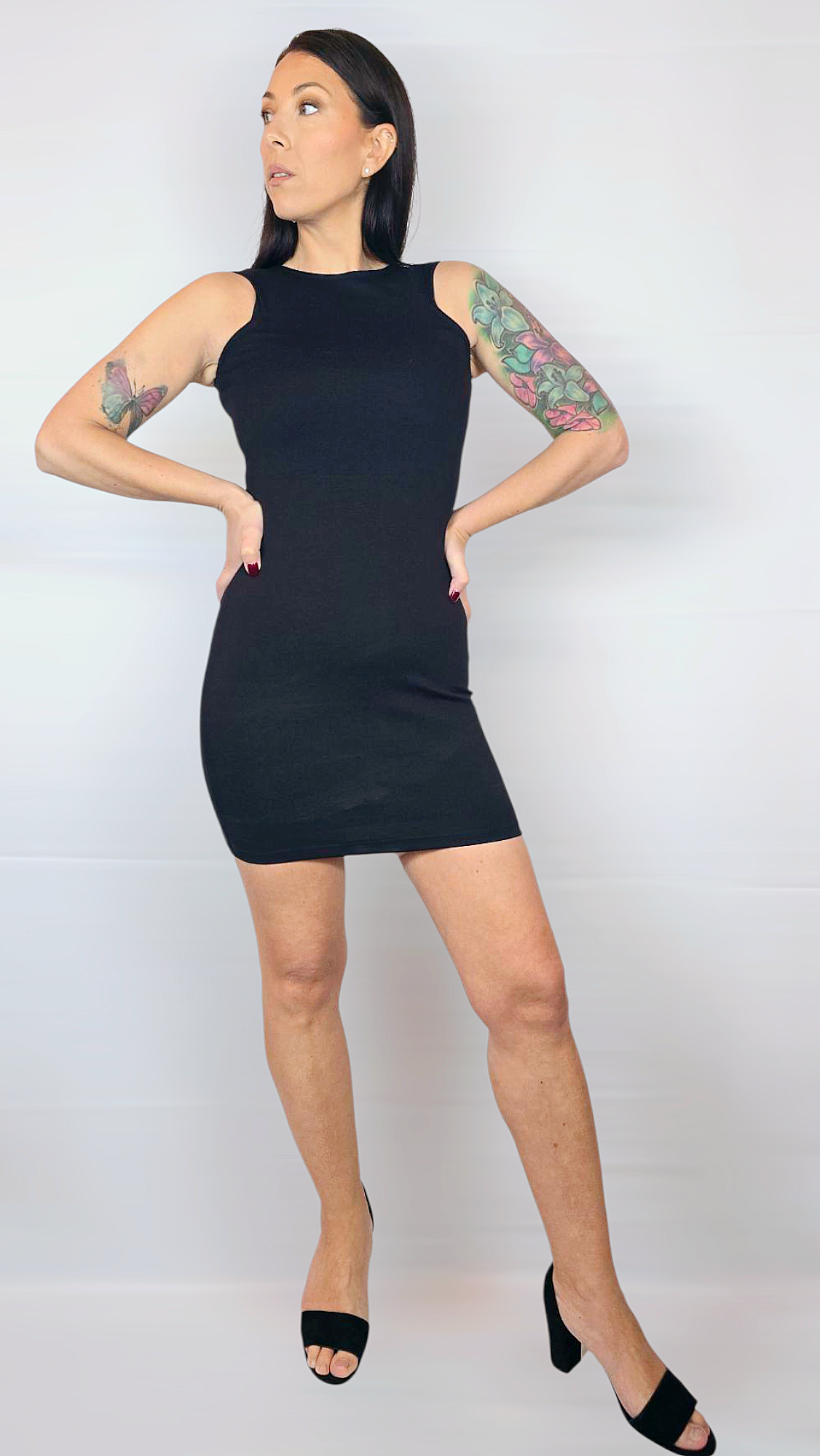 Klänning, Svart, XS