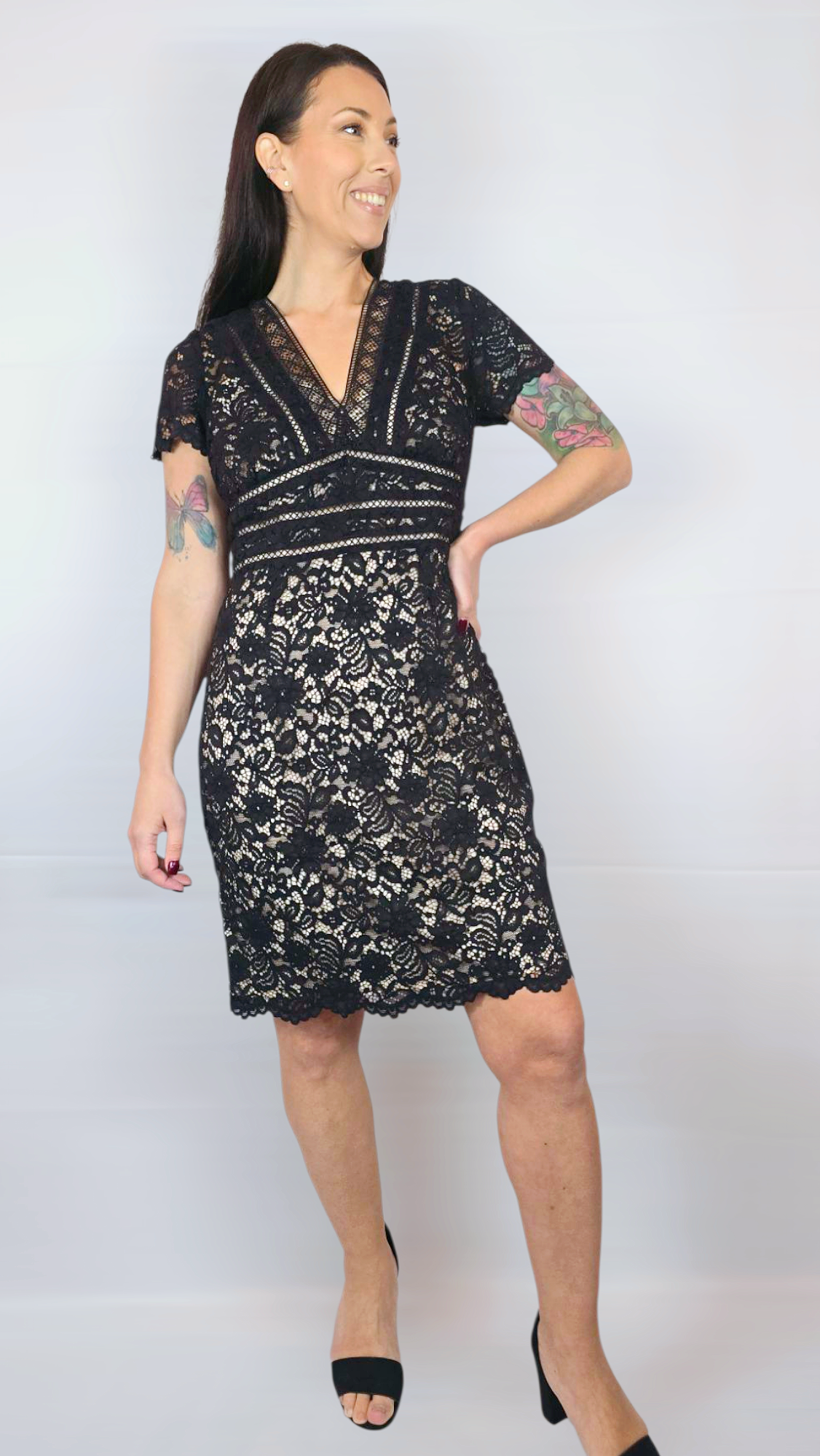 Klänning, Svart, 38