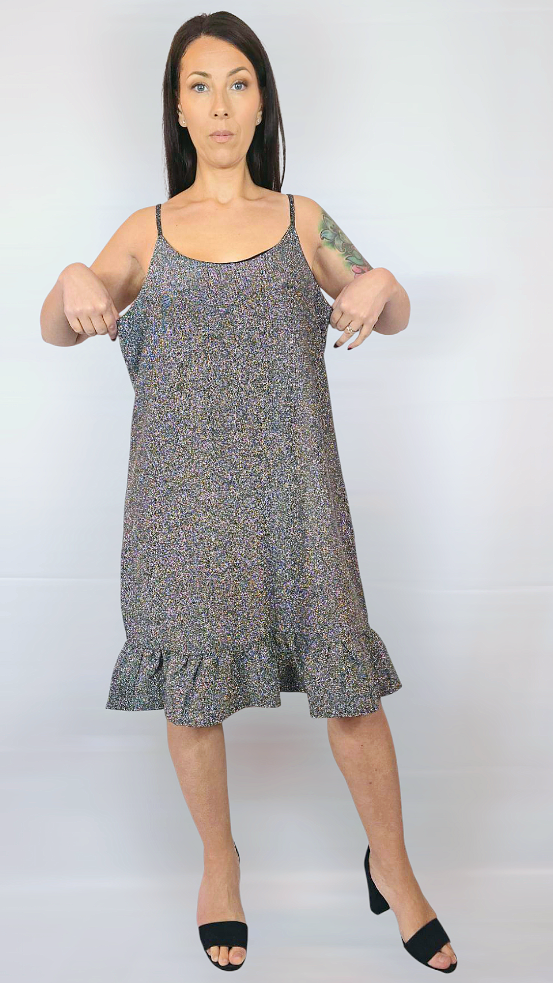 Klänning, Silver, M