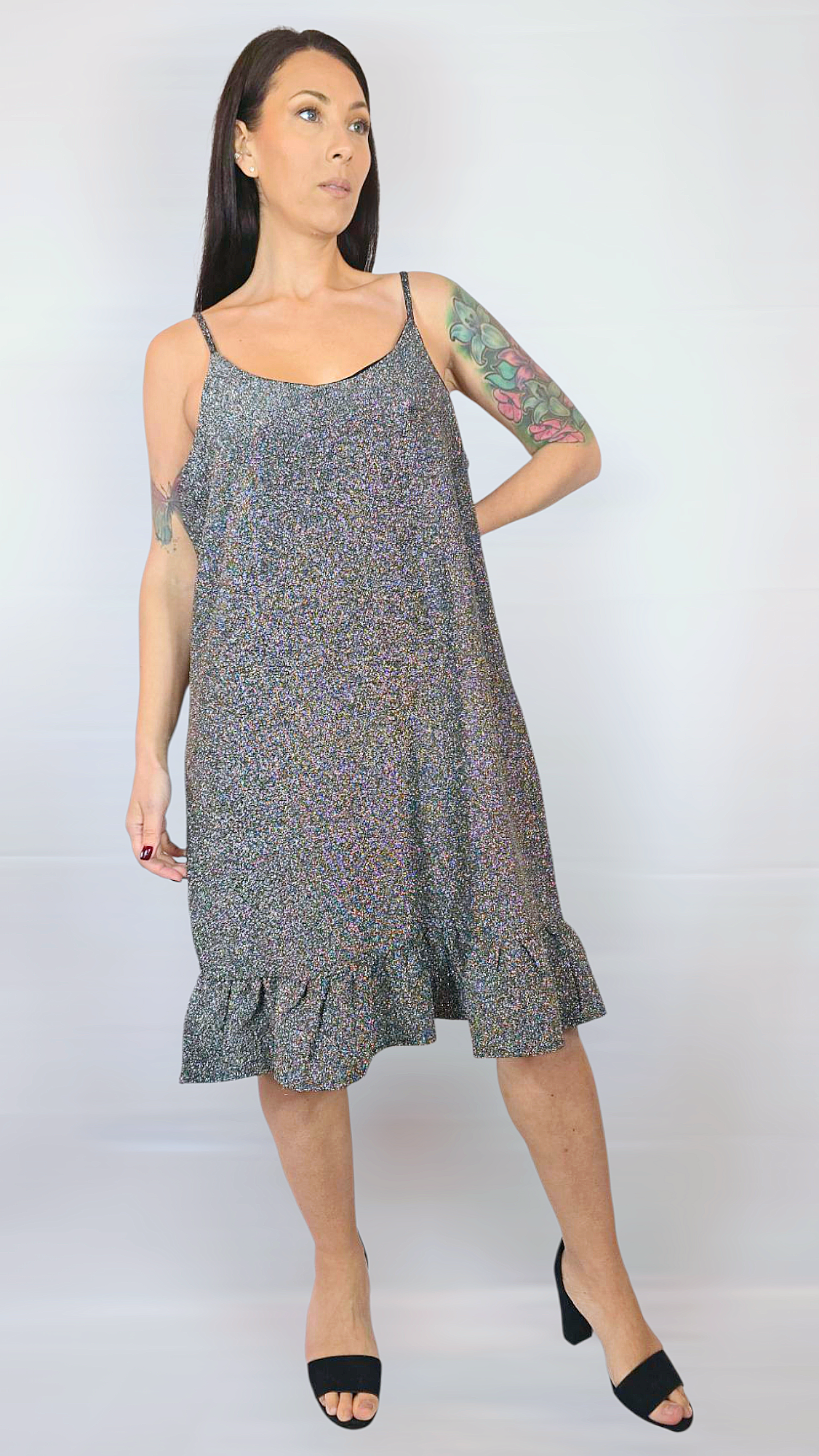 Klänning, Silver, M