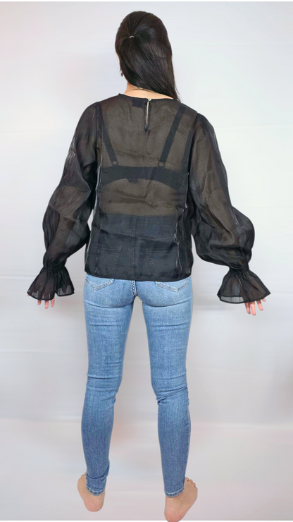 Blus, Svart, 38