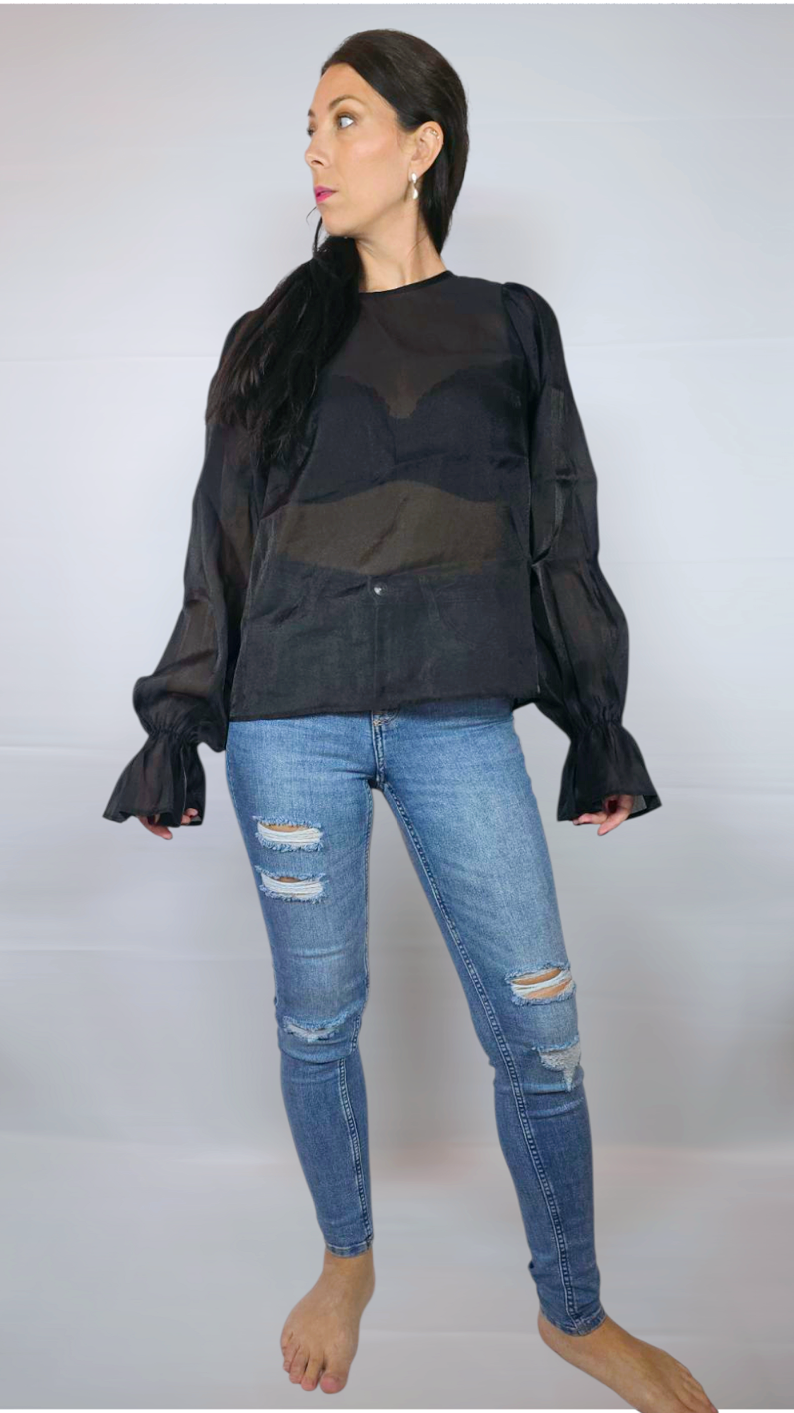 Blus, Svart, 38