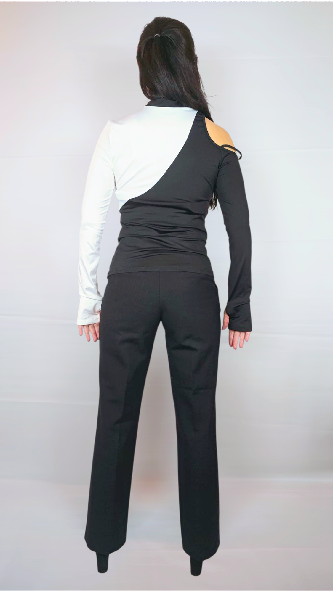 Tröja, Svart/Vit, XS/S