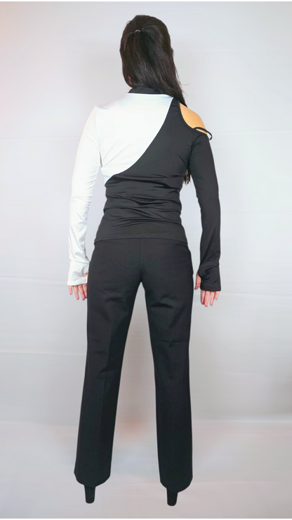 Tröja, Svart/Vit, XS/S