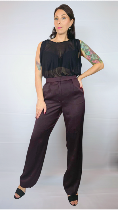 Byxor, Brun/Lila, 34