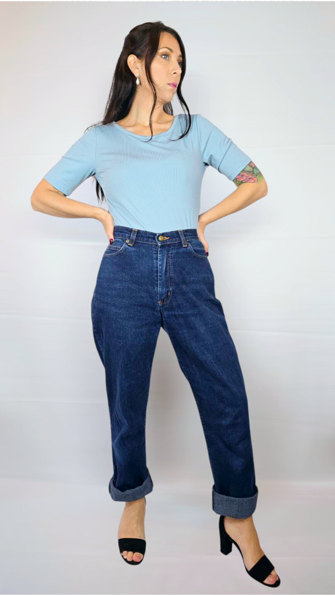 Jeans, Blå, 34