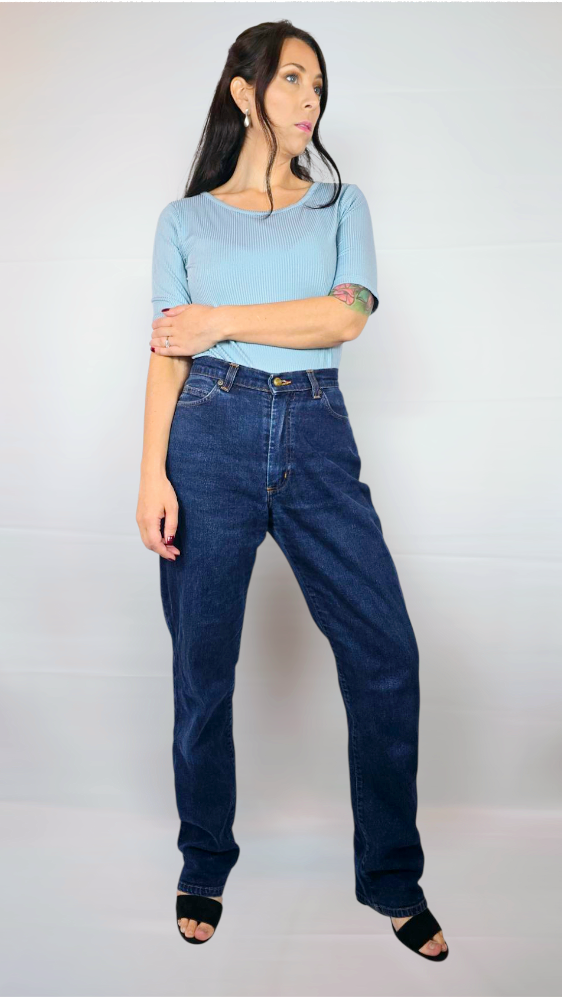 Jeans, Blå, 34