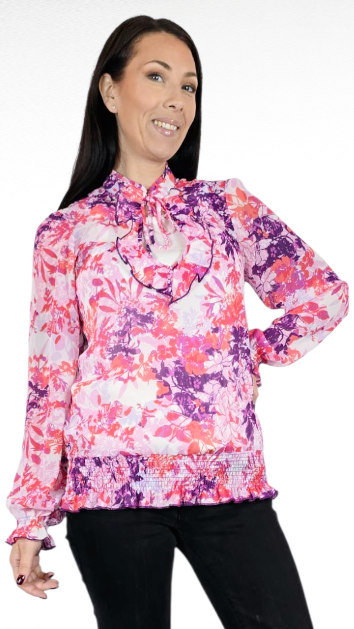 Blus, Flerfärgad, 38